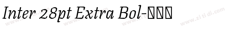 Inter 28pt Extra Bol字体转换
